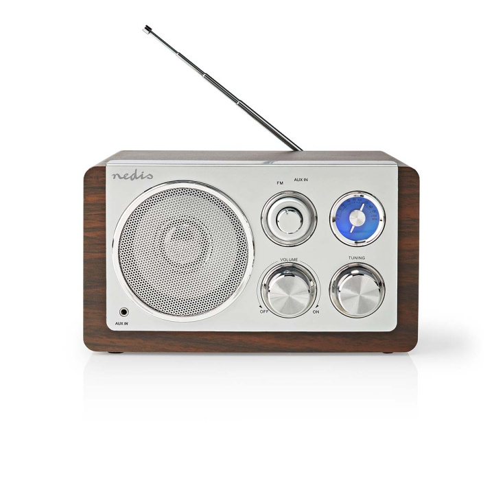 Nedis FM-radio | Pöytämalli | FM | Verkkovirtakäyttöinen | Analoginen | 15 W | IP20 | Ruskea ryhmässä KODINELEKTRONIIKKA / Ääni & Kuva / Kotiteatteri, HiFi ja kannettavat / Radio & Herätyskellot / Radio @ TP E-commerce Nordic AB (C06763)