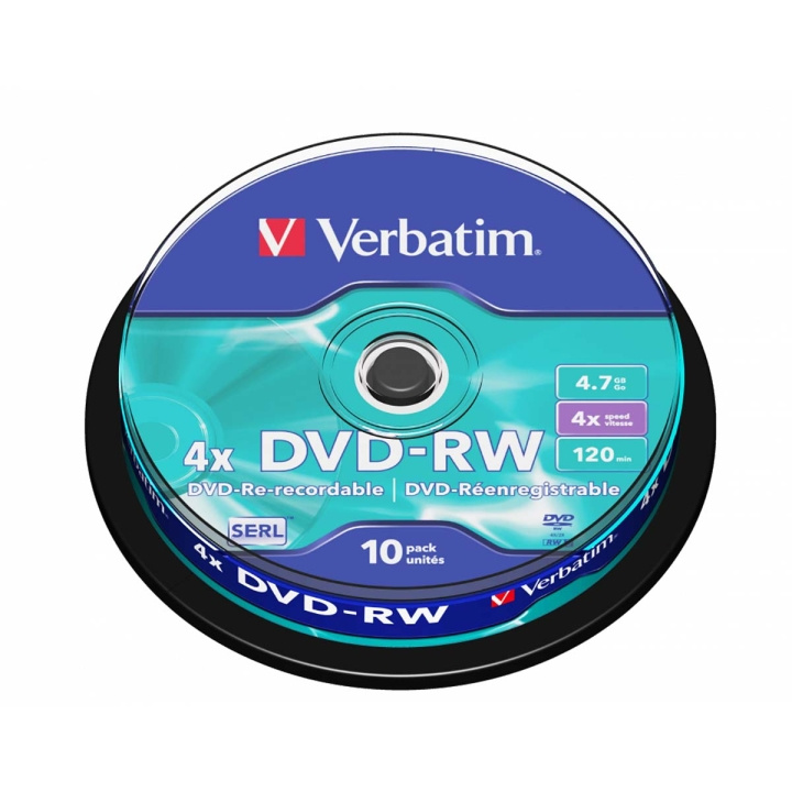 DVD-RW 4x 4.7GB 10 Pakata Kara Matt Hopea ryhmässä KODINELEKTRONIIKKA / Tallennusvälineet / CD/DVD/BD-levyt / DVD-RW @ TP E-commerce Nordic AB (C06771)