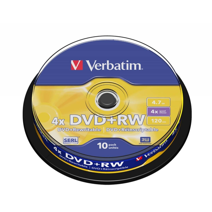 DVD+RW 4x 4.7GB 10 Pakata Kara Matt Hopea ryhmässä KODINELEKTRONIIKKA / Tallennusvälineet / CD/DVD/BD-levyt / DVD-RW @ TP E-commerce Nordic AB (C06772)