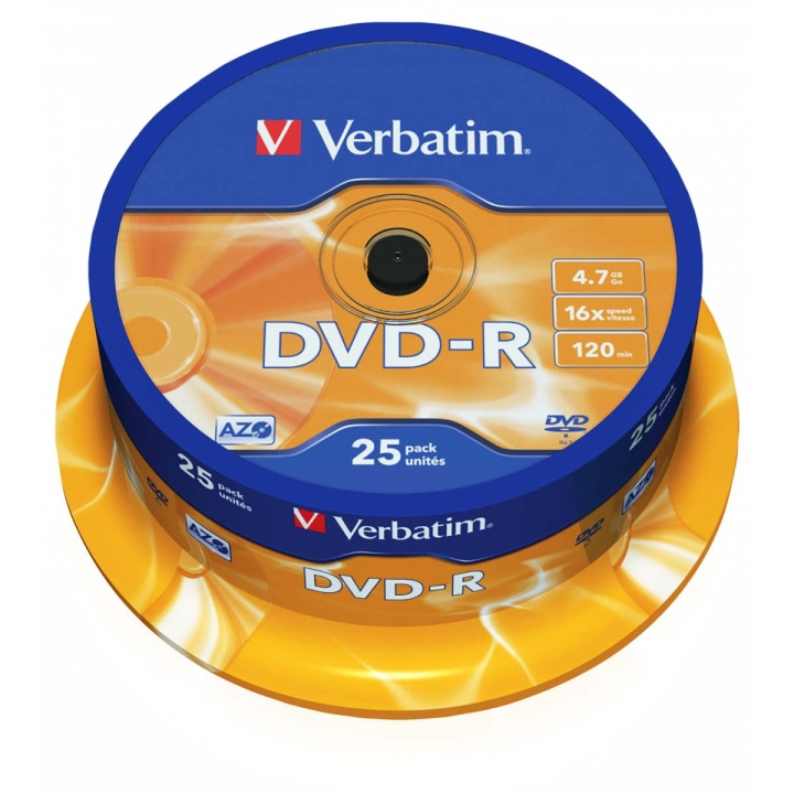 DVD-R AZO 16x 4.7GB 25 Pakata Kara Matt Hopea ryhmässä KODINELEKTRONIIKKA / Tallennusvälineet / CD/DVD/BD-levyt / DVD-R @ TP E-commerce Nordic AB (C06784)