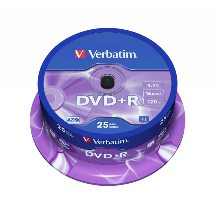 DVD+R AZO 16x 4.7GB 25 Pakata Kara Matt Hopea ryhmässä KODINELEKTRONIIKKA / Tallennusvälineet / CD/DVD/BD-levyt / DVD-R @ TP E-commerce Nordic AB (C06788)