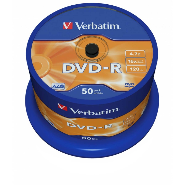 DVD-R AZO 16x 4.7GB 50 Pakata Kara Matt Hopea ryhmässä KODINELEKTRONIIKKA / Tallennusvälineet / CD/DVD/BD-levyt / DVD-R @ TP E-commerce Nordic AB (C06805)