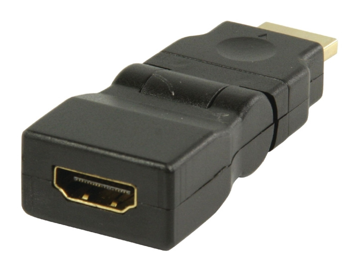 High Speed HDMI Ethernet Sovitin Nivel HDMI-Liitin - HDMI Naaras Musta ryhmässä KODINELEKTRONIIKKA / Kaapelit & Sovittimet / HDMI / Sovittimet @ TP E-commerce Nordic AB (C06872)