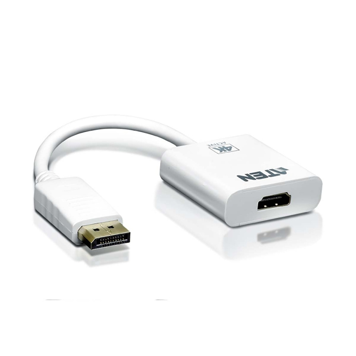 aten DisplayPort Kaapeli DisplayPort Uros - HDMI Naaras 0.15 m Valkoinen ryhmässä KODINELEKTRONIIKKA / Kaapelit & Sovittimet / HDMI / Sovittimet @ TP E-commerce Nordic AB (C06913)