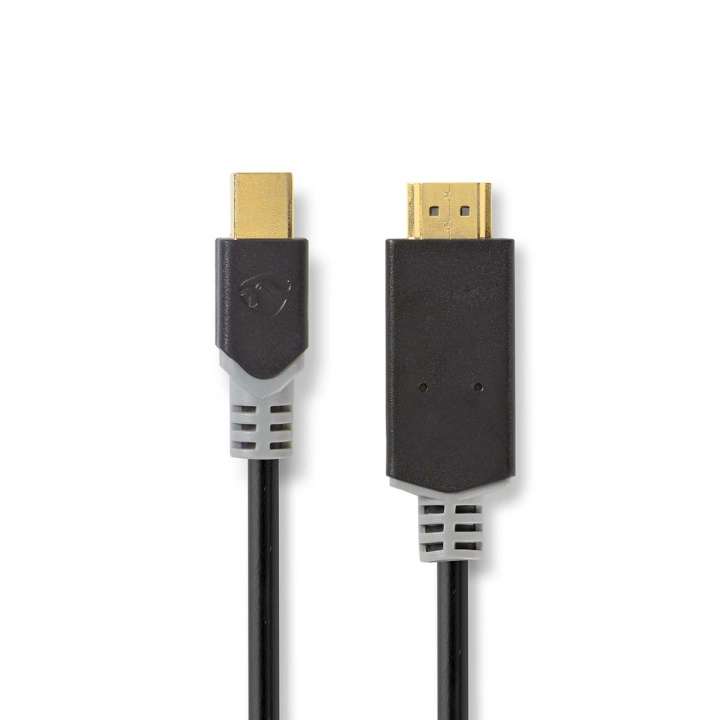Mini DisplayPort kaapeli | DisplayPort 1.2 | Mini DisplayPort Uros | HDMI™ liitin | 21.6 Gbps | Kullattu | 2.00 m | Pyöreä | PVC | Antrasiitti | Ikkunallinen laatikko ryhmässä TIETOKOONET & TARVIKKEET / Kaapelit & Sovittimet / DisplayPort / Sovittimet @ TP E-commerce Nordic AB (C06934)