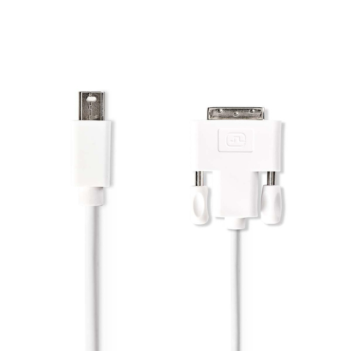 Nedis Mini DisplayPort kaapeli | DisplayPort 1.2 | Mini DisplayPort Uros | DVI-D 24+1-Pin Uros | 21.6 Gbps | Niklattu | 2.00 m | Pyöreä | PVC | Valkoinen | Kirjekuori ryhmässä TIETOKOONET & TARVIKKEET / Kaapelit & Sovittimet / DisplayPort / Kaapelit @ TP E-commerce Nordic AB (C06937)