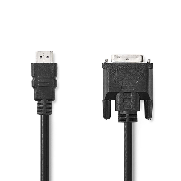 Nedis HDMI™ -kaapeli | HDMI™ liitin | DVI-D 24+1-Pin Uros | 1080p | Niklattu | 2.00 m | Suora | PVC | Musta | Kirjekuori ryhmässä KODINELEKTRONIIKKA / Kaapelit & Sovittimet / HDMI / Kaapelit @ TP E-commerce Nordic AB (C06966)