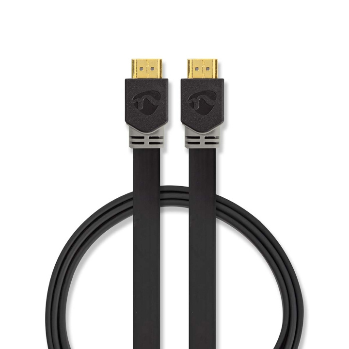 High Speed ​​HDMI ™ Kaapeli Ethernet | HDMI™ liitin | HDMI™ liitin | 4K@60Hz | 18 Gbps | 2.00 m | Litteä | PVC | Antrasiitti | Ikkunallinen laatikko ryhmässä KODINELEKTRONIIKKA / Kaapelit & Sovittimet / HDMI / Kaapelit @ TP E-commerce Nordic AB (C06991)