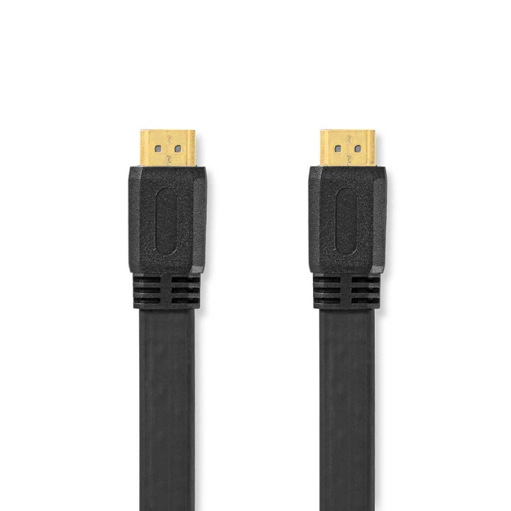 Nedis High Speed ​​HDMI ™ Kaapeli Ethernet | HDMI™ liitin | HDMI™ liitin | 4K@30Hz | 10.2 Gbps | 1.50 m | Litteä | PVC | Musta | Muovipussi ryhmässä KODINELEKTRONIIKKA / Kaapelit & Sovittimet / HDMI / Kaapelit @ TP E-commerce Nordic AB (C06993)