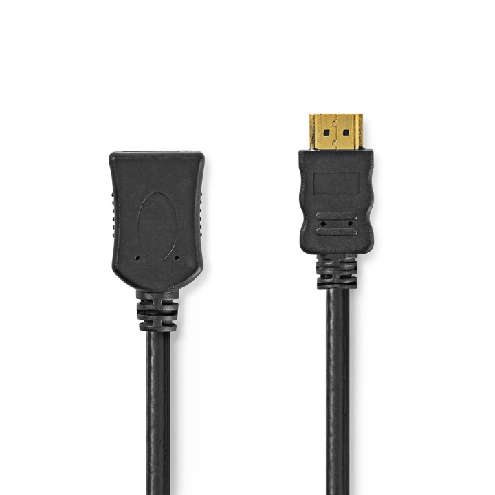 Nedis High Speed ​​HDMI ™ Kaapeli Ethernet | HDMI™ liitin | HDMI naaras | 4K@30Hz | 10.2 Gbps | 1.00 m | Pyöreä | PVC | Musta | Kirjekuori ryhmässä KODINELEKTRONIIKKA / Kaapelit & Sovittimet / HDMI / Kaapelit @ TP E-commerce Nordic AB (C06997)