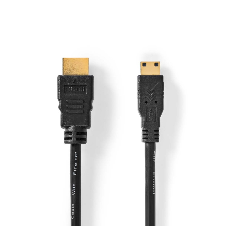 Nedis High Speed ​​HDMI ™ Kaapeli Ethernet | HDMI™ liitin | HDMI™ Mini | 4K@30Hz | 10.2 Gbps | 1.50 m | Pyöreä | PVC | Musta | Muovipussi ryhmässä KODINELEKTRONIIKKA / Kaapelit & Sovittimet / HDMI / Kaapelit @ TP E-commerce Nordic AB (C07000)