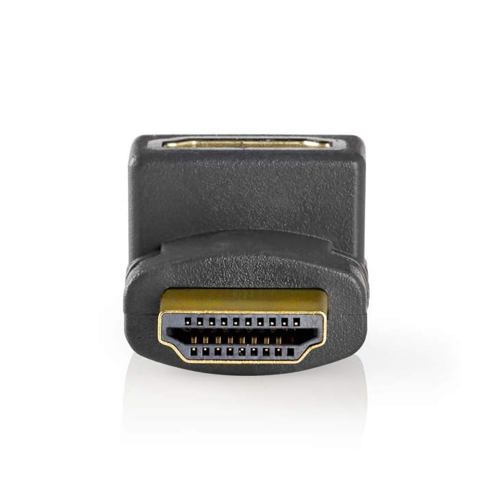 Nedis HDMI™ -sovitin | HDMI™ liitin | HDMI naaras | Kullattu | Kulma, 270 ° | ABS-Muovi | Antrasiitti | 1 kpl | Ikkunallinen laatikko ryhmässä KODINELEKTRONIIKKA / Kaapelit & Sovittimet / HDMI / Sovittimet @ TP E-commerce Nordic AB (C07028)