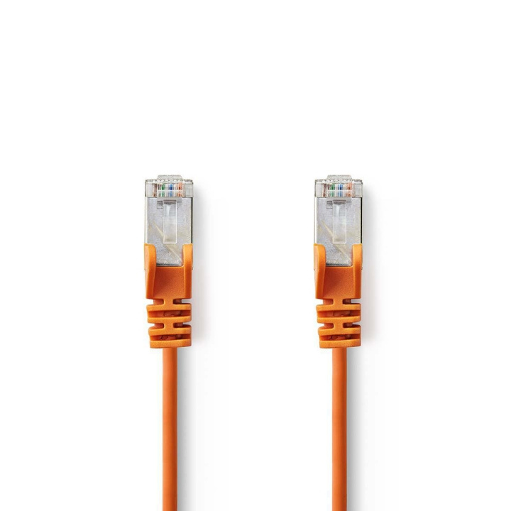 Nedis CAT5e verkkokaapeli | SF/UTP | RJ45 uros | RJ45 uros | 7.50 m | Pyöreä | PVC | Oranssi | Muovipussi ryhmässä TIETOKOONET & TARVIKKEET / Kaapelit & Sovittimet / Verkko / Cat5e @ TP E-commerce Nordic AB (C07120)