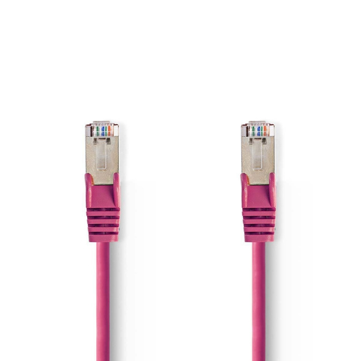 Nedis CAT5e verkkokaapeli | SF/UTP | RJ45 uros | RJ45 uros | 7.50 m | Pyöreä | PVC | Pinkki | Muovipussi ryhmässä TIETOKOONET & TARVIKKEET / Kaapelit & Sovittimet / Verkko / Cat5e @ TP E-commerce Nordic AB (C07124)