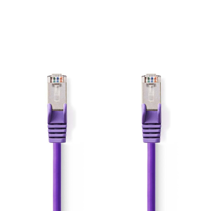 Nedis CAT5e verkkokaapeli | SF/UTP | RJ45 uros | RJ45 uros | 2.00 m | Pyöreä | PVC | Violetti | Muovipussi ryhmässä TIETOKOONET & TARVIKKEET / Kaapelit & Sovittimet / Verkko / Cat5e @ TP E-commerce Nordic AB (C07134)