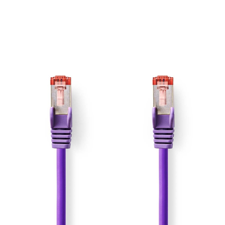 Cat 6 kaapeli | RJ45 uros | RJ45 uros | S/FTP | 0.25 m | Pyöreä | LSZH | Violetti | Kirjekuori ryhmässä TIETOKOONET & TARVIKKEET / Kaapelit & Sovittimet / Verkko / Cat6 @ TP E-commerce Nordic AB (C07279)