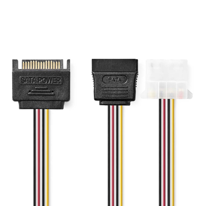 Nedis Sisäinen Virtakaapeli | SATA 15-Pin uros | Molex naaras / SATA 15-Pin naaras | Kullattu | 0.20 m | Pyöreä | PVC | Monivärinen | Kirjekuori ryhmässä TIETOKOONET & TARVIKKEET / Kaapelit & Sovittimet / Sisäinen / Virtajohdot & Sovittimet @ TP E-commerce Nordic AB (C07357)