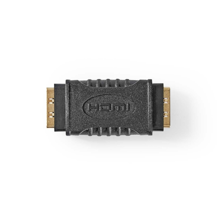 HDMI™ -sovitin | HDMI naaras | HDMI naaras | Kullattu | Suora | ABS-Muovi | Musta | 1 kpl | Muovipussi ryhmässä KODINELEKTRONIIKKA / Kaapelit & Sovittimet / HDMI / Sovittimet @ TP E-commerce Nordic AB (C07378)