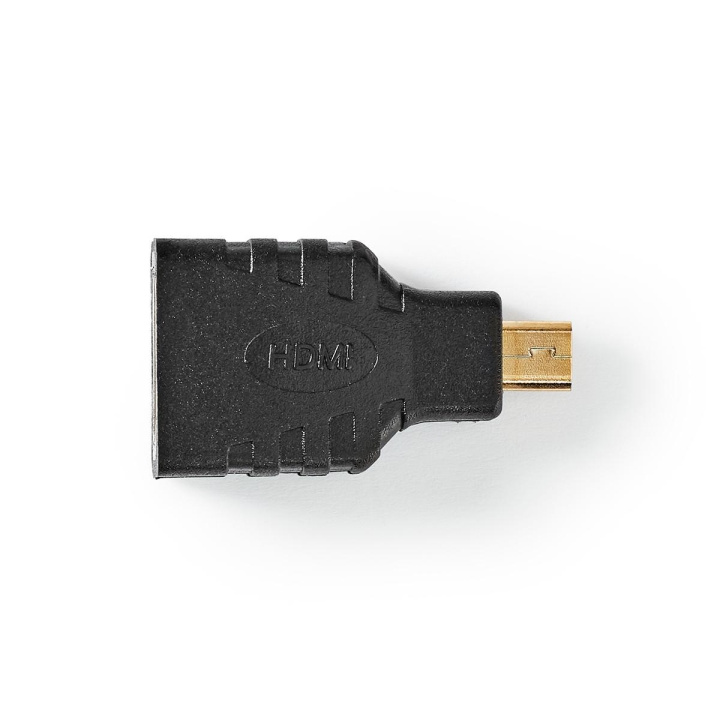 Nedis HDMI™ -sovitin | HDMI™ Micro | HDMI naaras | Kullattu | Suora | ABS-Muovi | Musta | 1 kpl | Muovipussi ryhmässä KODINELEKTRONIIKKA / Kaapelit & Sovittimet / HDMI / Sovittimet @ TP E-commerce Nordic AB (C07385)