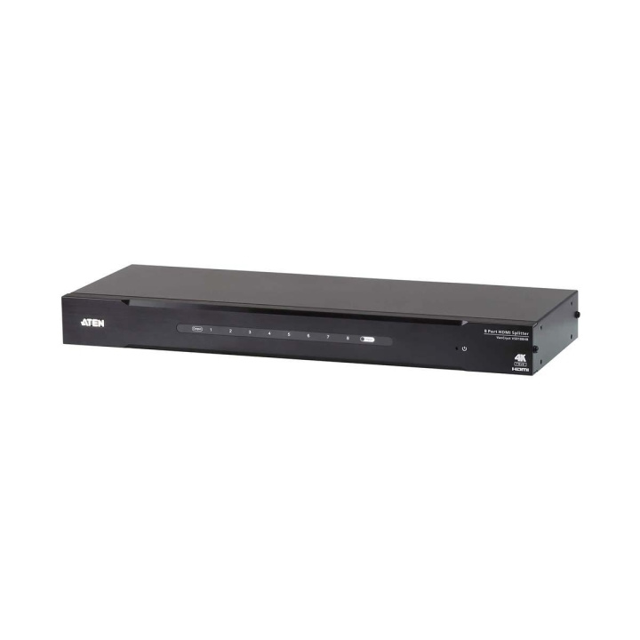 8-Väylä HDMI Jaotin Musta ryhmässä KODINELEKTRONIIKKA / Kaapelit & Sovittimet / HDMI / Sovittimet @ TP E-commerce Nordic AB (C07423)