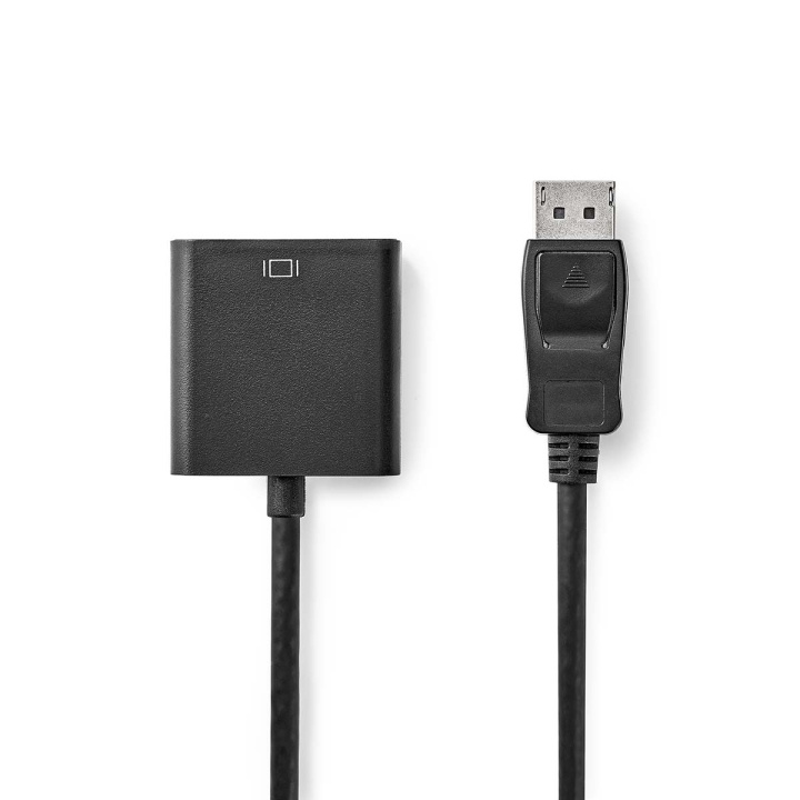 Nedis DisplayPort-sovitin | DisplayPort uros | DVI-D 24+1-Pin Naaras | 1080p@60Hz | Niklattu | Suora | 0.20 m | Pyöreä | PVC | ABS-Muovi | Musta | Laatikko ryhmässä TIETOKOONET & TARVIKKEET / Kaapelit & Sovittimet / DisplayPort / Sovittimet @ TP E-commerce Nordic AB (C07436)
