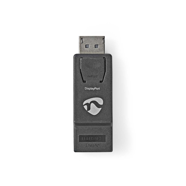 Nedis DisplayPort-sovitin | DisplayPort uros | HDMI™ Ulostulo | 1080p@60Hz | Niklattu | Suora | Pyöreä | ABS | ABS-Muovi | Musta | Laatikko ryhmässä KODINELEKTRONIIKKA / Kaapelit & Sovittimet / HDMI / Sovittimet @ TP E-commerce Nordic AB (C07440)