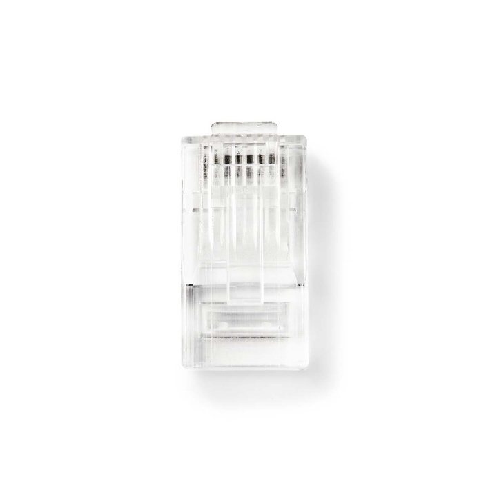 Nedis RJ45-liitin | Uros | Solid UTP CAT5e | Suora | Kullattu | 10 kpl | PVC | Läpikuultava | Laatikko ryhmässä TIETOKOONET & TARVIKKEET / Kaapelit & Sovittimet / Verkko / Sovittimet & Liittimet @ TP E-commerce Nordic AB (C07461)