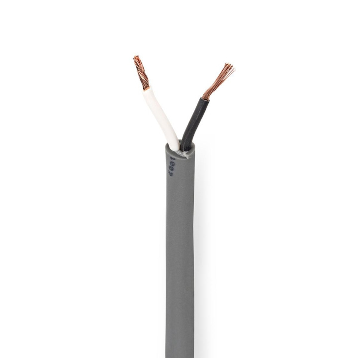 Nedis Kaiutinkaapeli | 2 x 1.50 mm² | Kupari | 100.0 m | Pyöreä | PVC | Tummanharmaa | Kela ryhmässä KODINELEKTRONIIKKA / Ääni & Kuva / Kaiuttimet & Tarvikkeet / Tarvikkeet @ TP E-commerce Nordic AB (C07583)