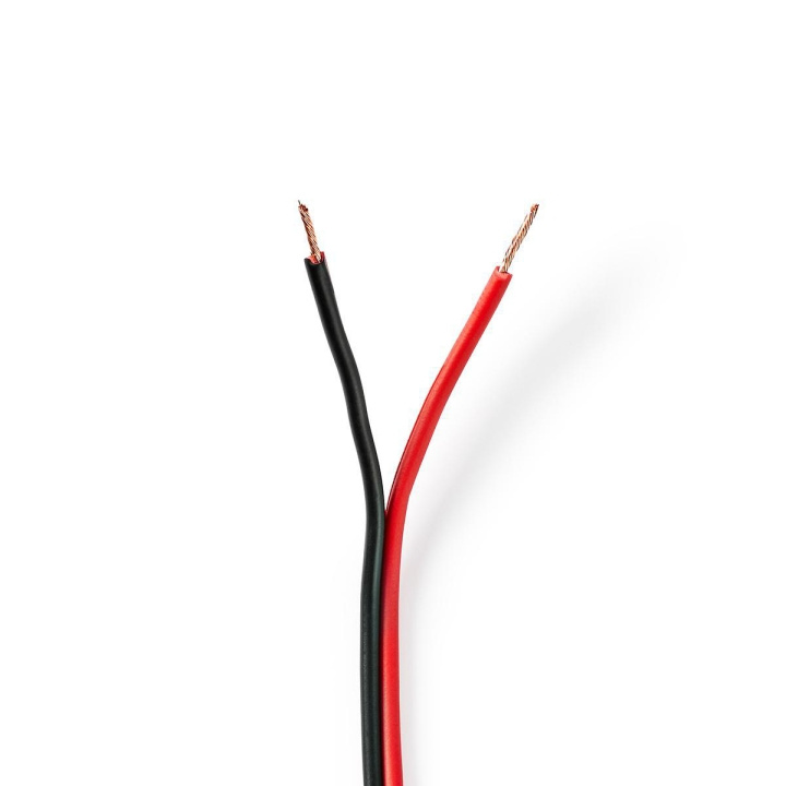 Nedis Kaiutinkaapeli | 2 x 0.75 mm² | Kupari | 100.0 m | Pyöreä | PVC | Musta / Punainen | Kela ryhmässä KODINELEKTRONIIKKA / Ääni & Kuva / Kaiuttimet & Tarvikkeet / Tarvikkeet @ TP E-commerce Nordic AB (C07645)
