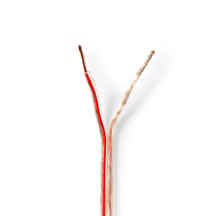 Nedis Kaiutinkaapeli | 2 x 1.50 mm² | Kupari | 25.0 m | Pyöreä | PVC | Läpikuultava | Kela ryhmässä KODINELEKTRONIIKKA / Ääni & Kuva / Kaiuttimet & Tarvikkeet / Tarvikkeet @ TP E-commerce Nordic AB (C07654)