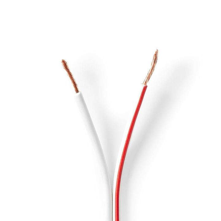 Nedis Kaiutinkaapeli | 2 x 1.50 mm² | Kupari | 100.0 m | Pyöreä | PVC | Valkoinen | Kela ryhmässä KODINELEKTRONIIKKA / Ääni & Kuva / Kaiuttimet & Tarvikkeet / Tarvikkeet @ TP E-commerce Nordic AB (C07657)