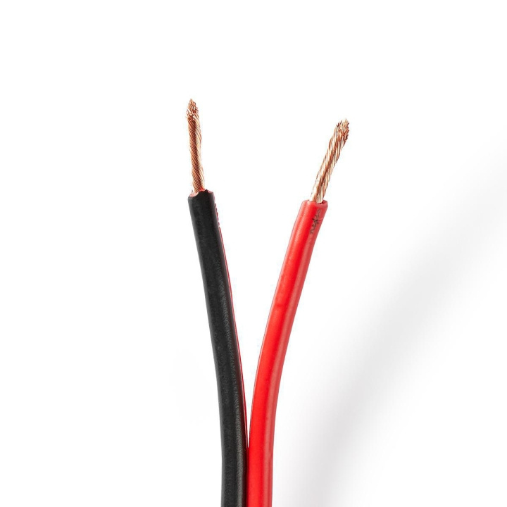 Nedis Kaiutinkaapeli | 2 x 2.50 mm² | Kupari | 100.0 m | Pyöreä | PVC | Musta / Punainen | Kela ryhmässä KODINELEKTRONIIKKA / Ääni & Kuva / Kaiuttimet & Tarvikkeet / Tarvikkeet @ TP E-commerce Nordic AB (C07659)