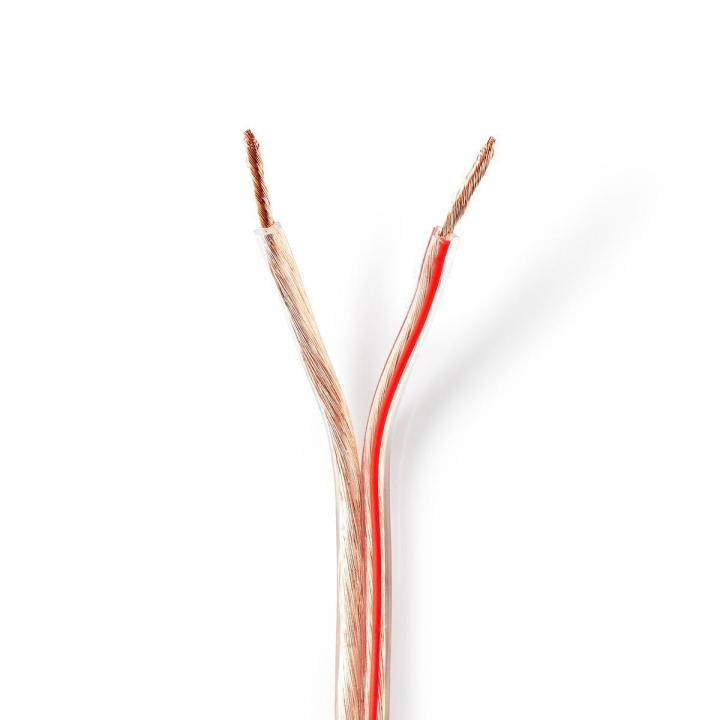 Nedis Kaiutinkaapeli | 2 x 2.50 mm² | Kupari | 25.0 m | Pyöreä | PVC | Läpikuultava | Kela ryhmässä KODINELEKTRONIIKKA / Ääni & Kuva / Kaiuttimet & Tarvikkeet / Tarvikkeet @ TP E-commerce Nordic AB (C07661)