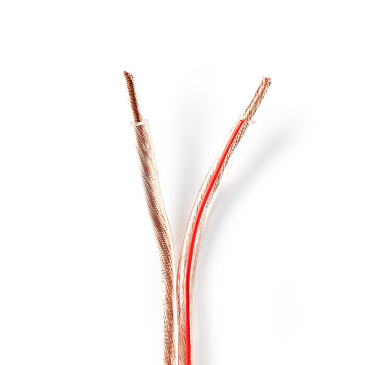 Nedis Kaiutinkaapeli | 2 x 4.00 mm² | Kupari | 25.0 m | Pyöreä | PVC | Läpikuultava | Kela ryhmässä KODINELEKTRONIIKKA / Ääni & Kuva / Kaiuttimet & Tarvikkeet / Tarvikkeet @ TP E-commerce Nordic AB (C07667)