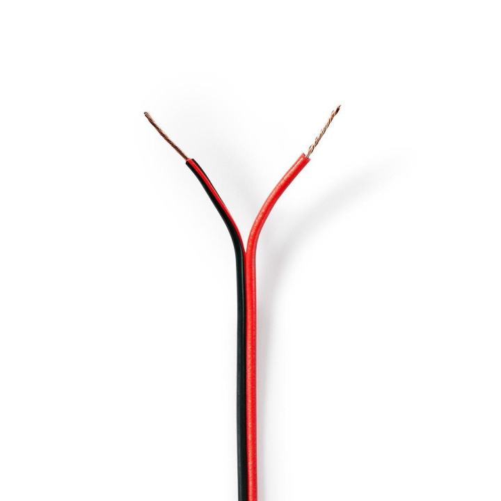 Nedis Kaiutinkaapeli | 2 x 0.50 mm² | CCA | 100.0 m | Pyöreä | PVC | Musta / Punainen | Kääre ryhmässä KODINELEKTRONIIKKA / Ääni & Kuva / Kaiuttimet & Tarvikkeet / Tarvikkeet @ TP E-commerce Nordic AB (C07668)