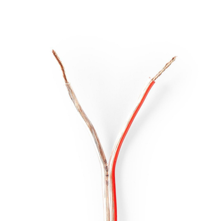 Nedis Kaiutinkaapeli | 2 x 0.75 mm² | CCA | 15.0 m | Pyöreä | PVC | Läpikuultava | Kääre ryhmässä KODINELEKTRONIIKKA / Ääni & Kuva / Kaiuttimet & Tarvikkeet / Tarvikkeet @ TP E-commerce Nordic AB (C07675)