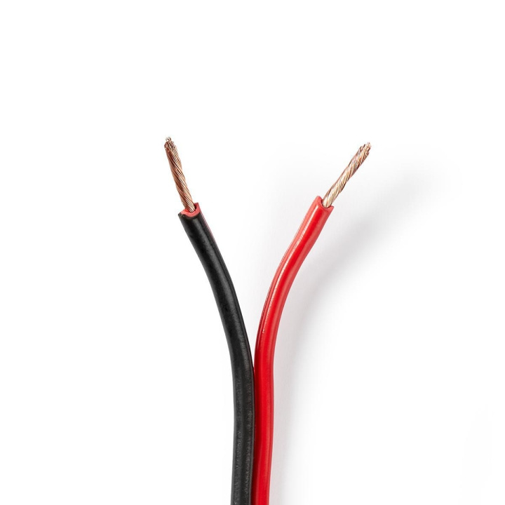 Nedis Kaiutinkaapeli | 2 x 1.50 mm² | CCA | 100.0 m | Pyöreä | PVC | Musta / Punainen | Kääre ryhmässä KODINELEKTRONIIKKA / Kaapelit & Sovittimet / Kaiutinkaapelit @ TP E-commerce Nordic AB (C07679)