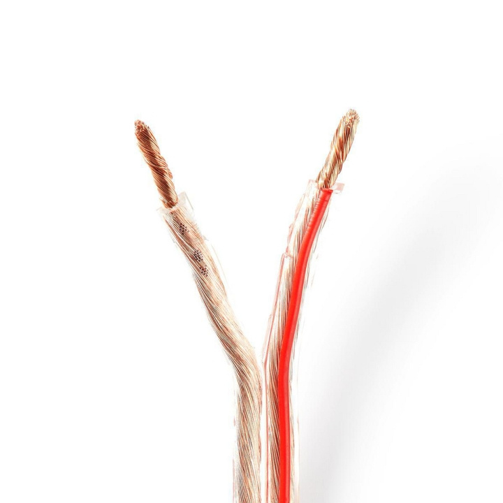 Nedis Kaiutinkaapeli | 2 x 4.00 mm² | CCA | 100.0 m | Pyöreä | PVC | Läpikuultava | Kääre ryhmässä KODINELEKTRONIIKKA / Ääni & Kuva / Kaiuttimet & Tarvikkeet / Tarvikkeet @ TP E-commerce Nordic AB (C07692)