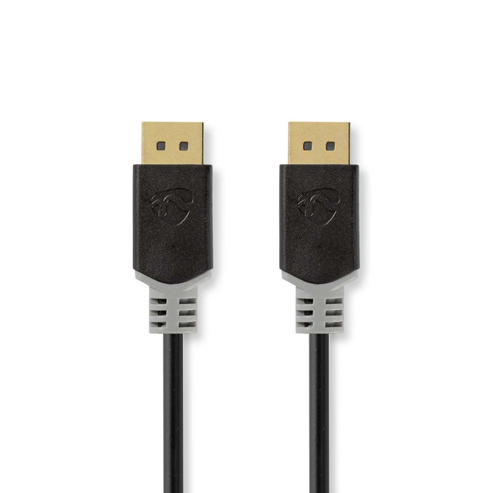 Nedis DisplayPort kaapeli | DisplayPort uros | DisplayPort uros | 8K@60Hz | Kullattu | 2.00 m | Pyöreä | PVC | Antrasiitti | Laatikko ryhmässä TIETOKOONET & TARVIKKEET / Kaapelit & Sovittimet / DisplayPort / Kaapelit @ TP E-commerce Nordic AB (C07709)