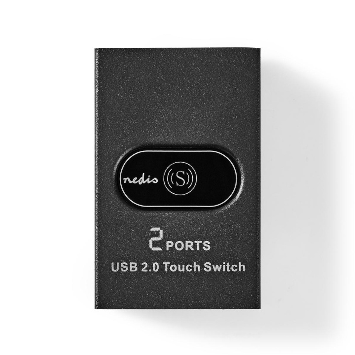 Nedis USB-kytkin | 2-Porttinen port(s) | 1x USB A | 2x USB B naaras | 480 Gbps | Metalli | Musta ryhmässä TIETOKOONET & TARVIKKEET / Tietokonetarvikkeet / USB-telakat @ TP E-commerce Nordic AB (C07714)