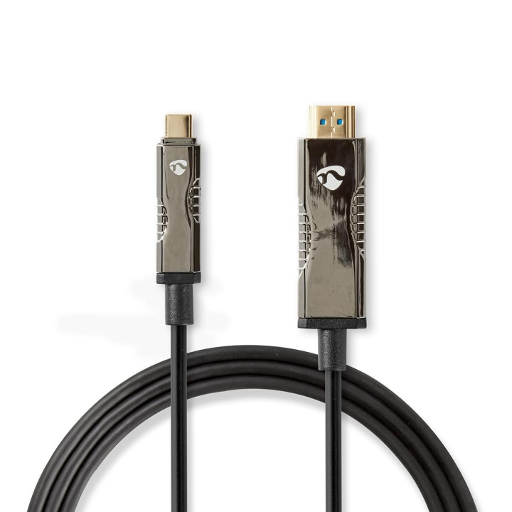 Nedis AOC USB-kaapeli | USB-C™ Uros | HDMI™ liitin | 18 Gbps | 10.0 m | Pyöreä | PVC | Musta | Pakkaus ryhmässä KODINELEKTRONIIKKA / Kaapelit & Sovittimet / HDMI / Kaapelit @ TP E-commerce Nordic AB (C07766)