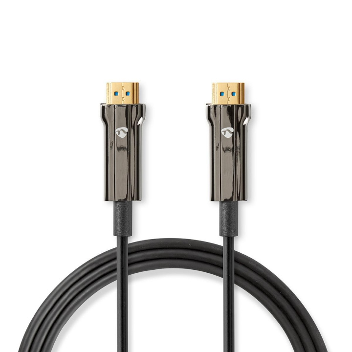 Nedis Aktiivinen Optinen Ultra High Speed HDMI-Kaapeli jossa Ethernet | HDMI™ liitin | HDMI™ liitin | 8K@60Hz | 48 Gbps | 10.0 m | Pyöreä | PVC | Musta | Pakkaus ryhmässä KODINELEKTRONIIKKA / Kaapelit & Sovittimet / HDMI / Kaapelit @ TP E-commerce Nordic AB (C07780)