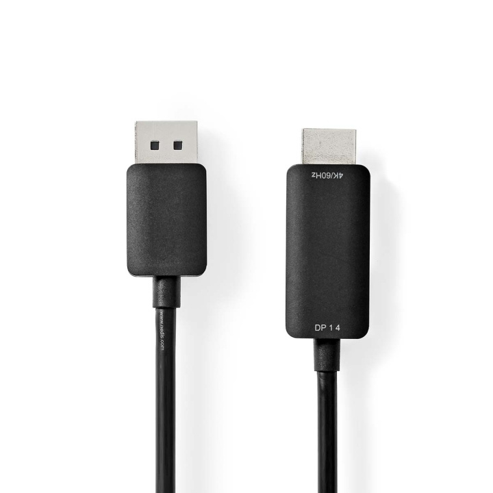 Nedis DisplayPort kaapeli | DisplayPort uros | HDMI™ liitin | 4K@60Hz | Niklattu | 2.00 m | Pyöreä | PVC | Musta | Laatikko ryhmässä KODINELEKTRONIIKKA / Kaapelit & Sovittimet / HDMI / Kaapelit @ TP E-commerce Nordic AB (C07835)