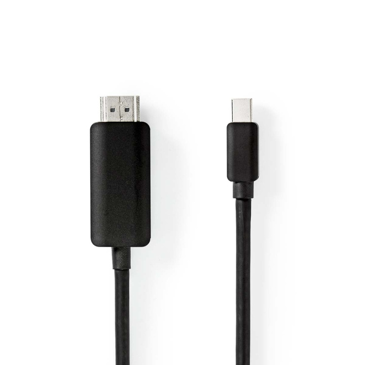 Nedis Mini DisplayPort kaapeli | DisplayPort 1.4 | Mini DisplayPort Uros | HDMI™ liitin | 48 Gbps | Niklattu | 2.00 m | Pyöreä | PVC | Musta | Muovipussi ryhmässä TIETOKOONET & TARVIKKEET / Kaapelit & Sovittimet / DisplayPort / Kaapelit @ TP E-commerce Nordic AB (C07841)