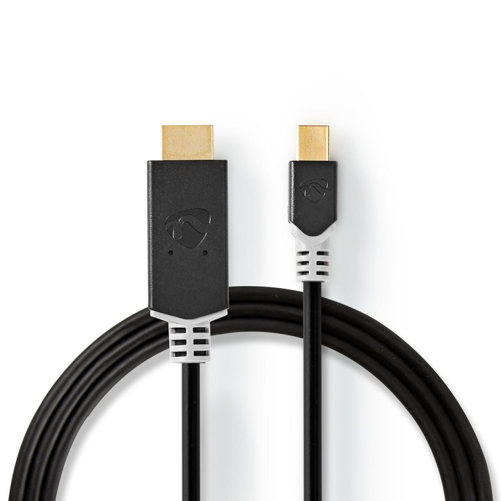 Nedis Mini DisplayPort kaapeli | DisplayPort 1.4 | Mini DisplayPort Uros | HDMI™ liitin | 48 Gbps | Kullattu | 2.00 m | Pyöreä | PVC | Antrasiitti | Ikkunallinen laatikko ryhmässä TIETOKOONET & TARVIKKEET / Kaapelit & Sovittimet / DisplayPort / Kaapelit @ TP E-commerce Nordic AB (C07847)