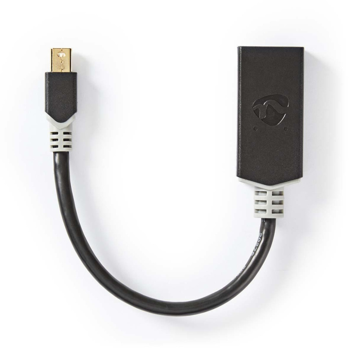Nedis Mini DisplayPort kaapeli | DisplayPort 1.4 | Mini DisplayPort Uros | HDMI™ Ulostulo | 48 Gbps | Kullattu | 0.20 m | Pyöreä | PVC | Antrasiitti | Ikkunallinen laatikko ryhmässä TIETOKOONET & TARVIKKEET / Kaapelit & Sovittimet / DisplayPort / Kaapelit @ TP E-commerce Nordic AB (C07848)