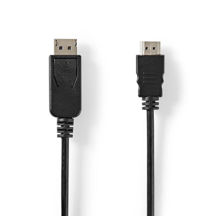 Nedis DisplayPort kaapeli | DisplayPort uros | HDMI™ uros | 4K@30Hz | Niklattu | 2.00 m | Pyöreä | PVC | Musta | Panta ryhmässä KODINELEKTRONIIKKA / Kaapelit & Sovittimet / HDMI / Kaapelit @ TP E-commerce Nordic AB (C07864)