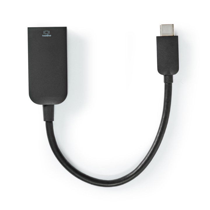 Nedis USB-C™ Sovitin | USB 3.2 Gen 1 | USB-C™ Uros | HDMI naaras | 4K@60Hz | 0.20 m | Pyöreä | Niklattu | PVC | Musta | Muovipussi ryhmässä KODINELEKTRONIIKKA / Kaapelit & Sovittimet / HDMI / Sovittimet @ TP E-commerce Nordic AB (C07958)