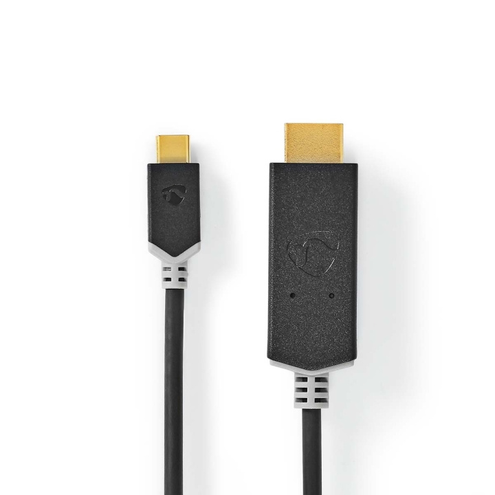 Nedis USB-C™ Sovitin | USB 3.2 Gen 1 | USB-C™ Uros | HDMI™ liitin | 4K@60Hz | 1.00 m | Pyöreä | Kullattu | PVC | Antrasiitti | Laatikko ryhmässä KODINELEKTRONIIKKA / Kaapelit & Sovittimet / HDMI / Sovittimet @ TP E-commerce Nordic AB (C07962)