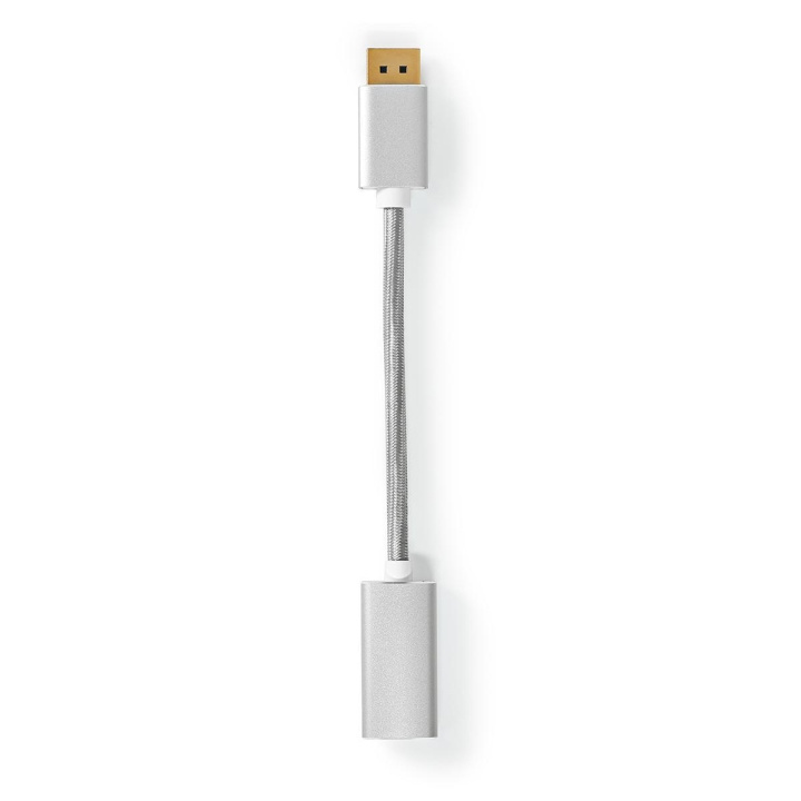 Nedis DisplayPort kaapeli | DisplayPort uros | HDMI™ Ulostulo | 4K@60Hz | Kullattu | 0.20 m | Pyöreä | Punottu | Hopea | Laatikko kannella ja ikkunalla ryhmässä KODINELEKTRONIIKKA / Kaapelit & Sovittimet / HDMI / Sovittimet @ TP E-commerce Nordic AB (C07964)